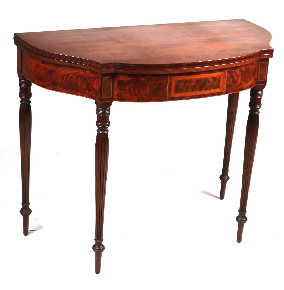 Federal Style Inlaid Mahogany Games Table (1 of 10)