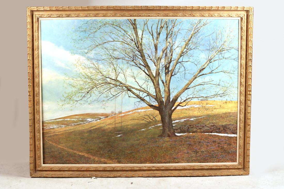 Oil on Masonite, Landscape, David B. Armstrong (1 of 10)