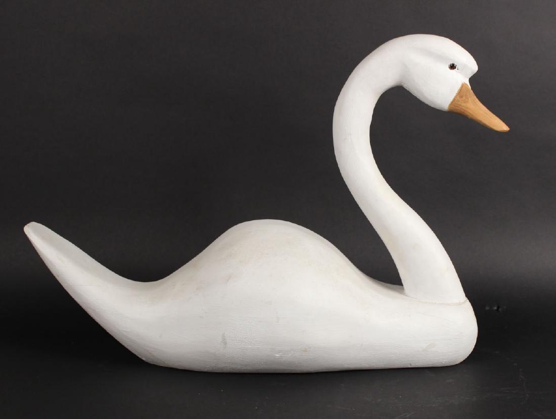 Signed Carved Swan Decoy (1 of 6)