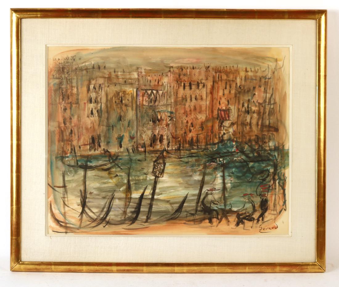Watercolor, Venetian Scene, Rolf Gerard (1 of 6)