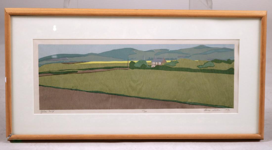 Silkscreen, Yellow Field, Anne Silber (1 of 7)