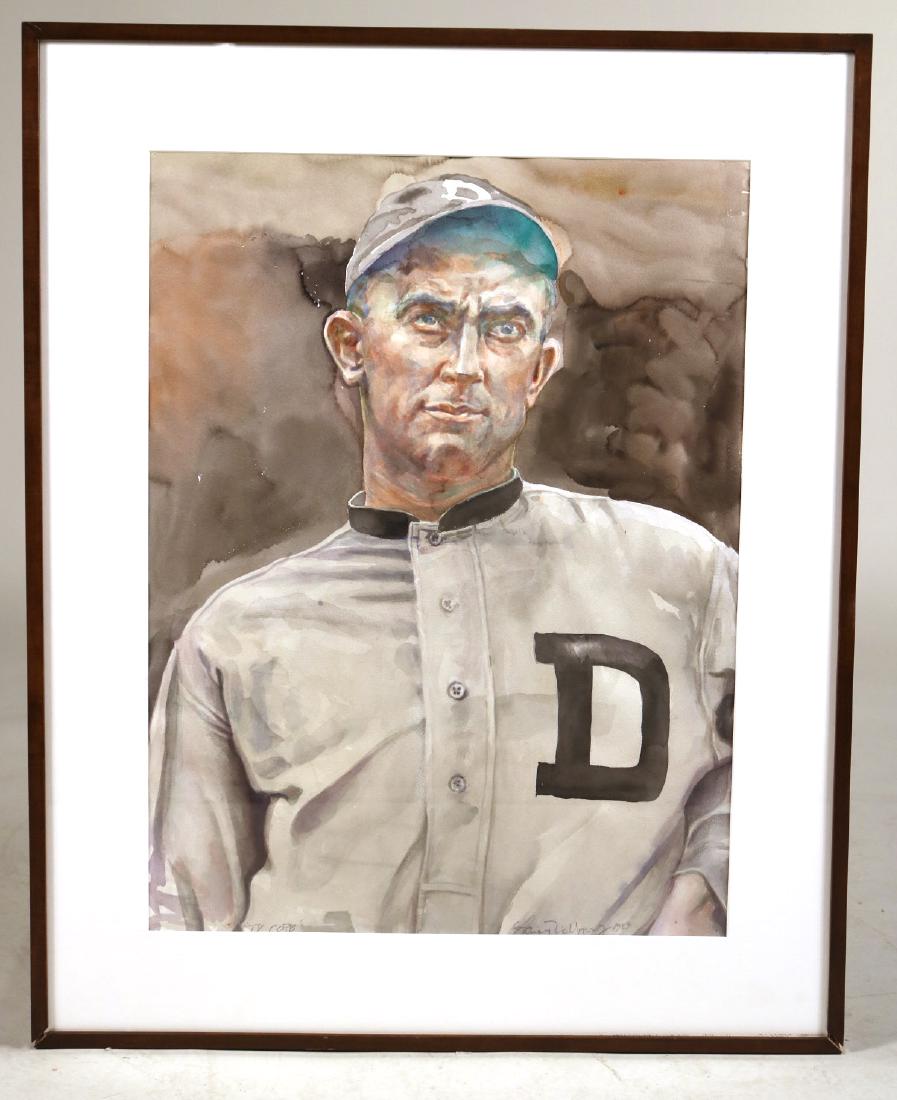 Watercolor, Ty Cobb, Lance Richbourg (1 of 8)