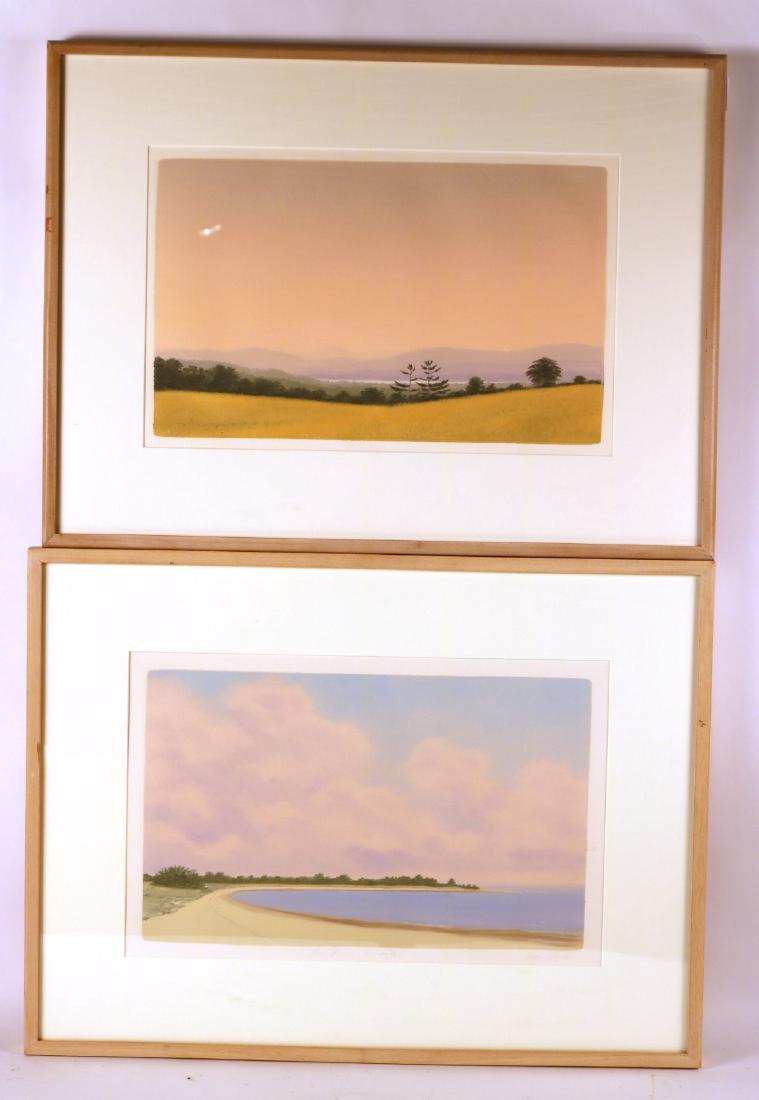 Two Monoprints, Landscapes, Alleyne Howell (1 of 9)