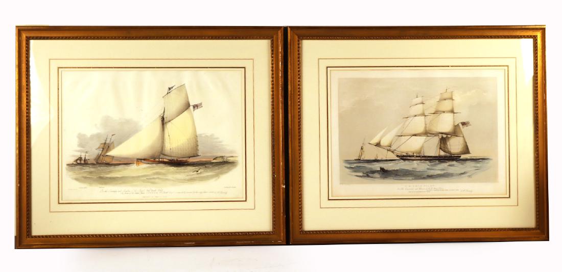 Two Hand Colored Lithographs, O.W. Brierly (1 of 8)