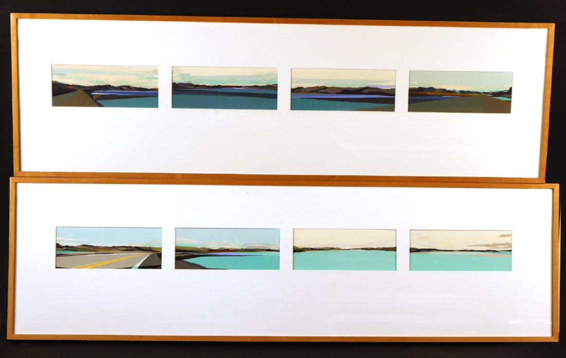 Two Paper Collage Landscapes, Abby Zabar (1 of 8)