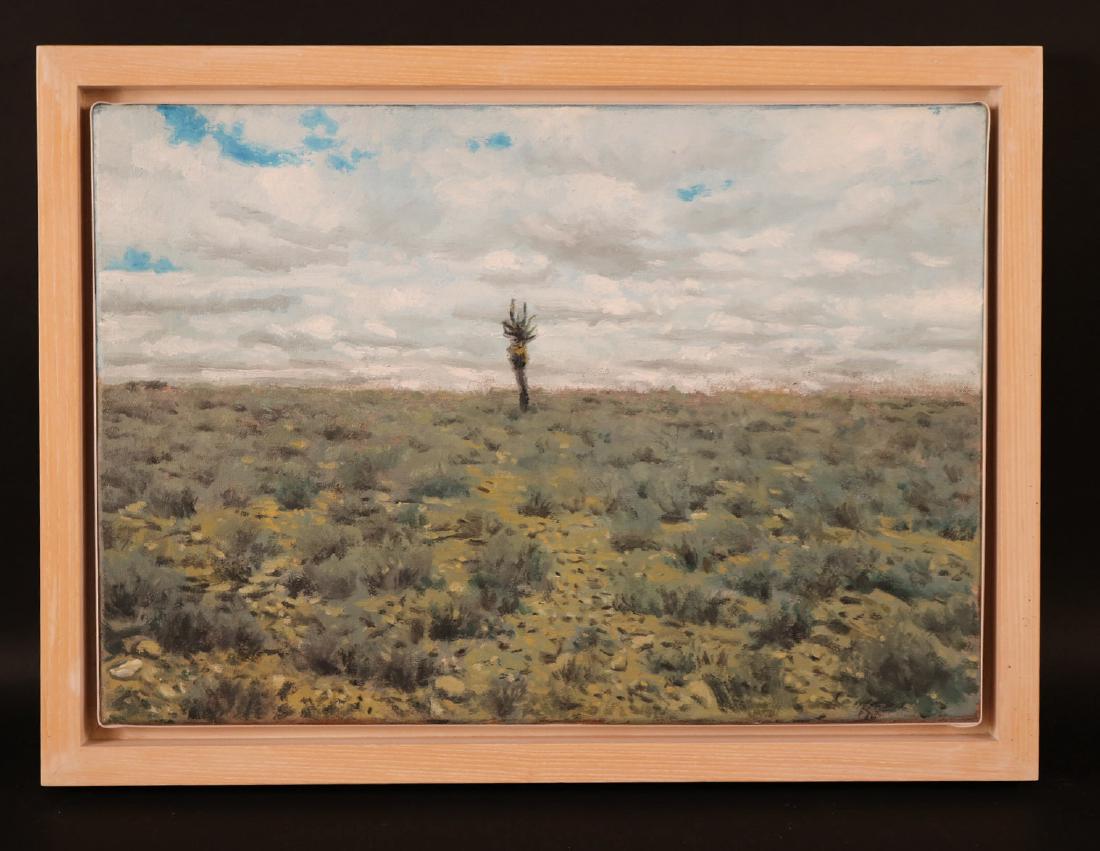 Oil on Canvas, Aloe, Walter Meyer: Appears to be unsigned. RDA# 71548 Bin# 132 Sight size: 14"h x 20"w