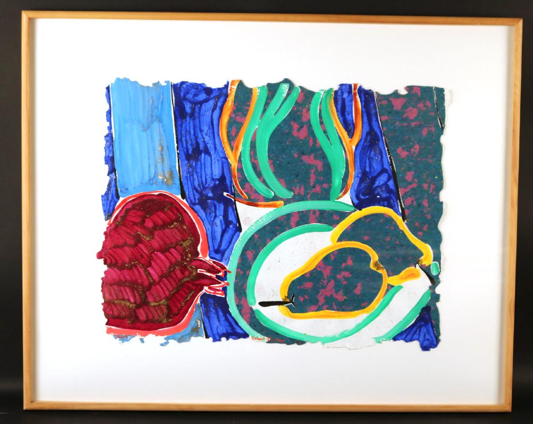 Acrylic Collage, Pears, Robert Kushner (1 of 7)