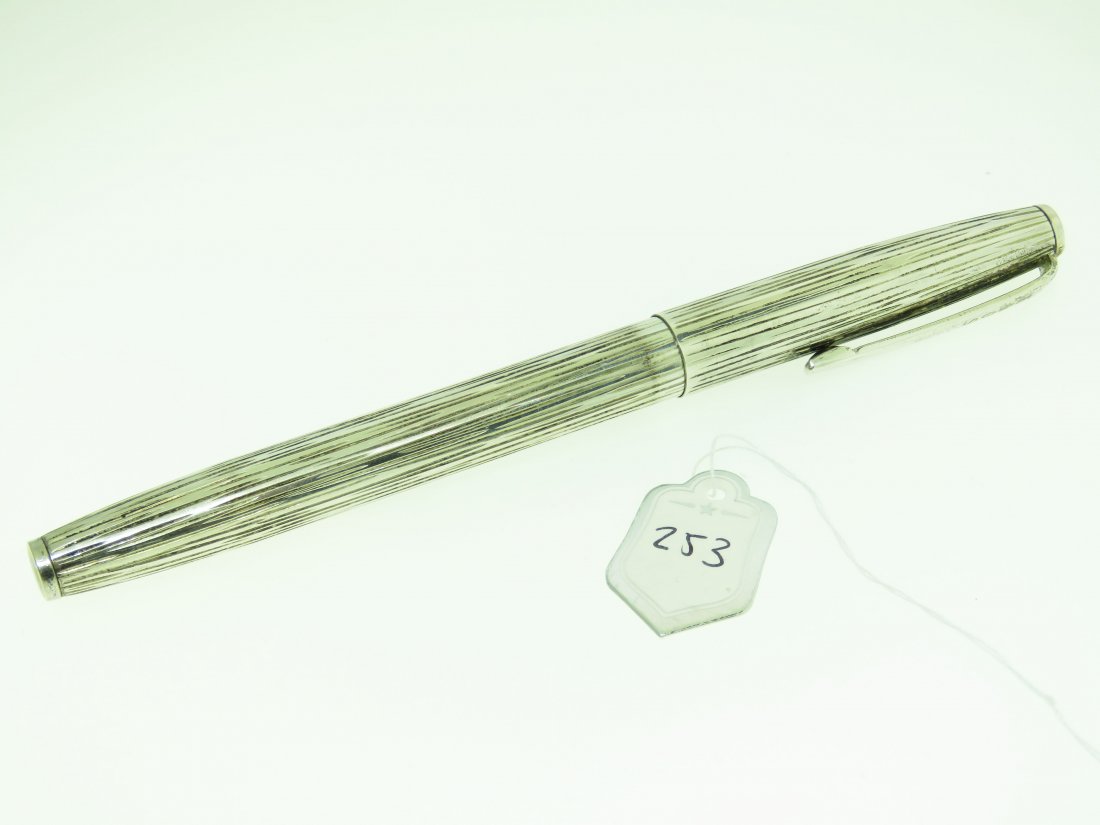 VERY RARE â€˜EBOSâ€™ STERLING SILVER PEN FOR TIFFANY &: VERY RARE â€˜EBOSâ€™ STERLING SILVER PEN MADE FOR TIFFANY & CO. MADE IN GERMANY; APPROX 5 INCH LONG