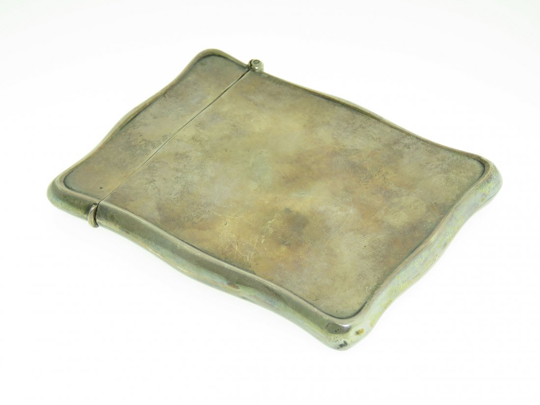 ANTIQUE ENGLISH STERLING SILVER CIGARETTE CASE (1 of 5)
