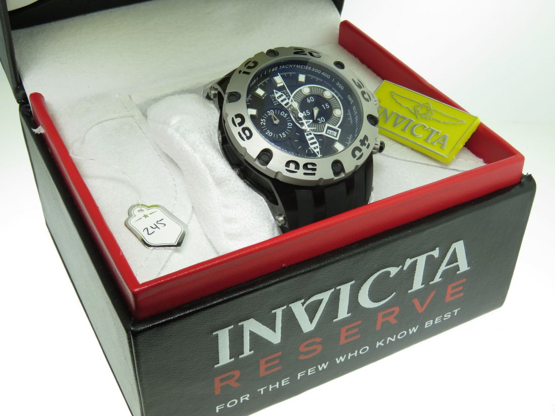 INVICTA RESERVE 0912 MEN’S WRIST WATCH, NEW (1 of 5)