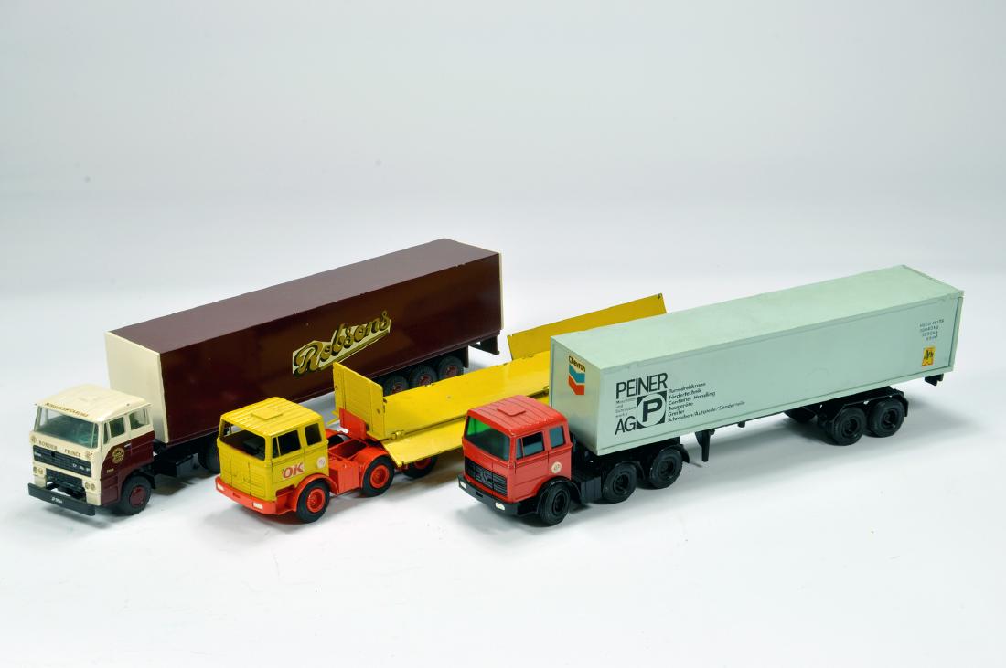 Lion Toys Commercial Truck Diecast Trio. Generally G to
