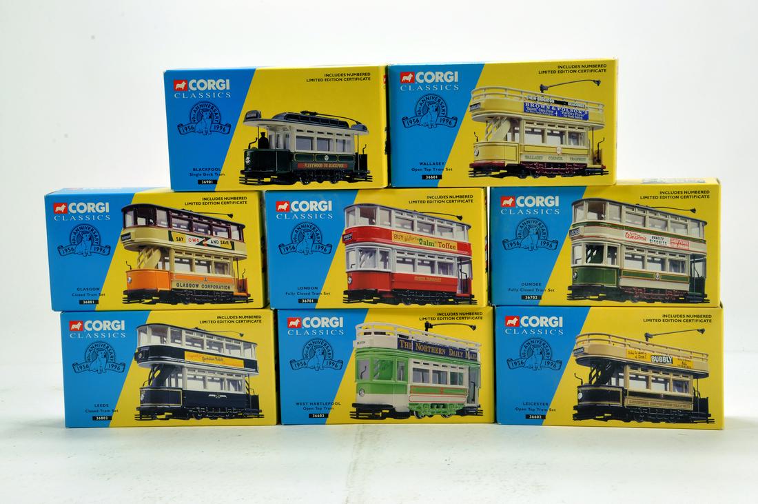 A group of diecast tram issues comprising Corgi. (1 of 1)