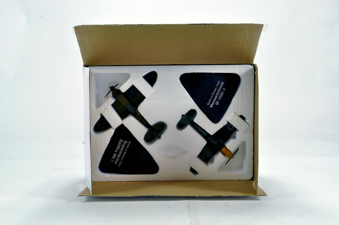 Atlas Editions Diecast Aircraft Battle of Britains Set.: Atlas Editions Diecast Aircraft Battle of Britains Set. E to NM in Box.