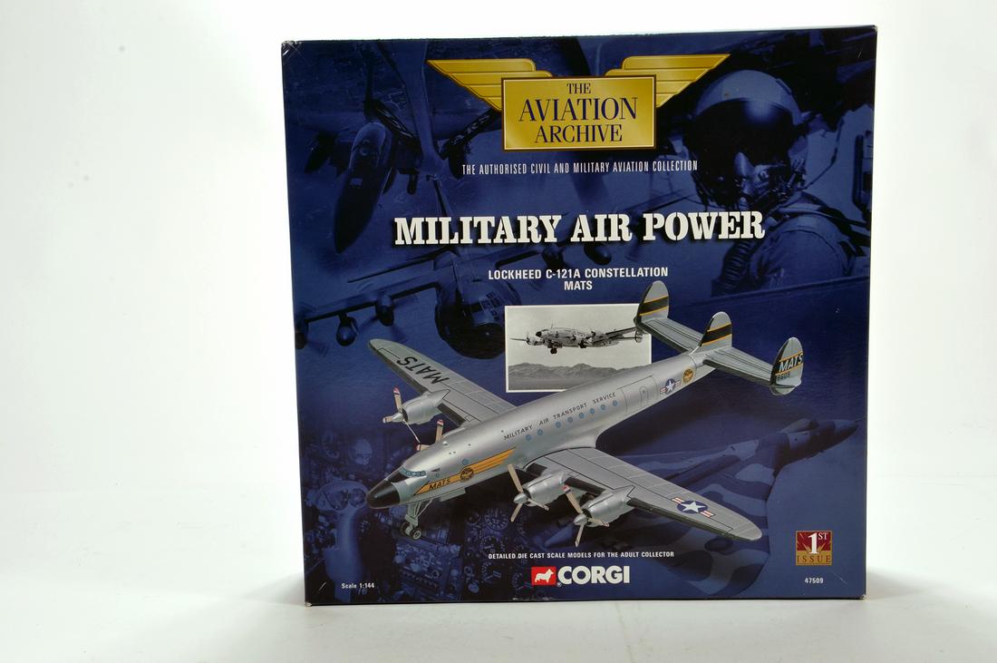 Corgi 1/144 Diecast Aircraft Issue comprising No. 47509: Corgi 1/144 Diecast Aircraft Issue comprising No. 47509 Lockheed C-121A MATS. E to NM in Box.