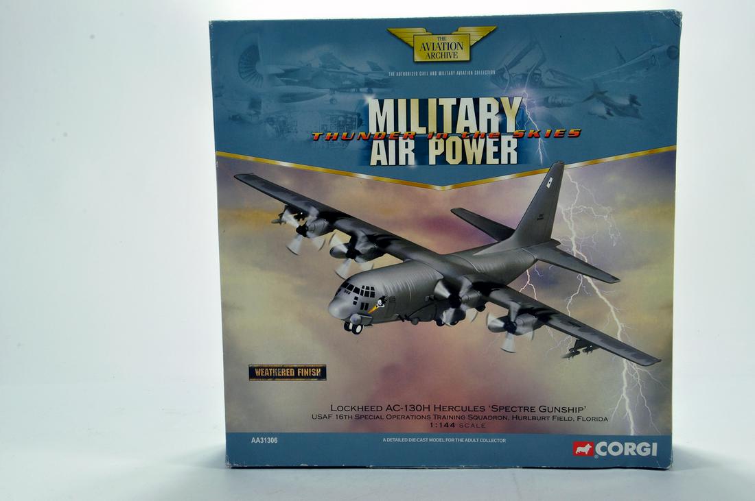 Corgi 1/144 Diecast Aircraft Issue comprising No.: Corgi 1/144 Diecast Aircraft Issue comprising No. AA31306 Lockheed AC Hercules Gunship. E to NM in Box.