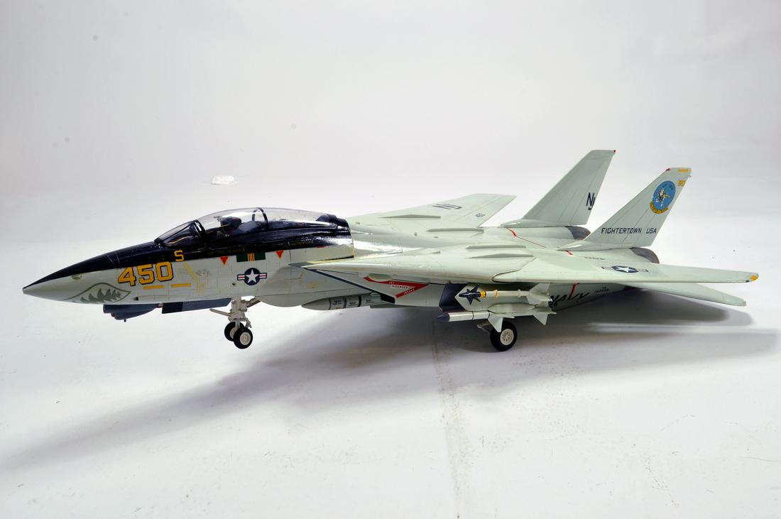 Handbuilt Plastic Impressive Aircraft Model comprising: Handbuilt Plastic Impressive Aircraft Model comprising F-14 Tomcat.