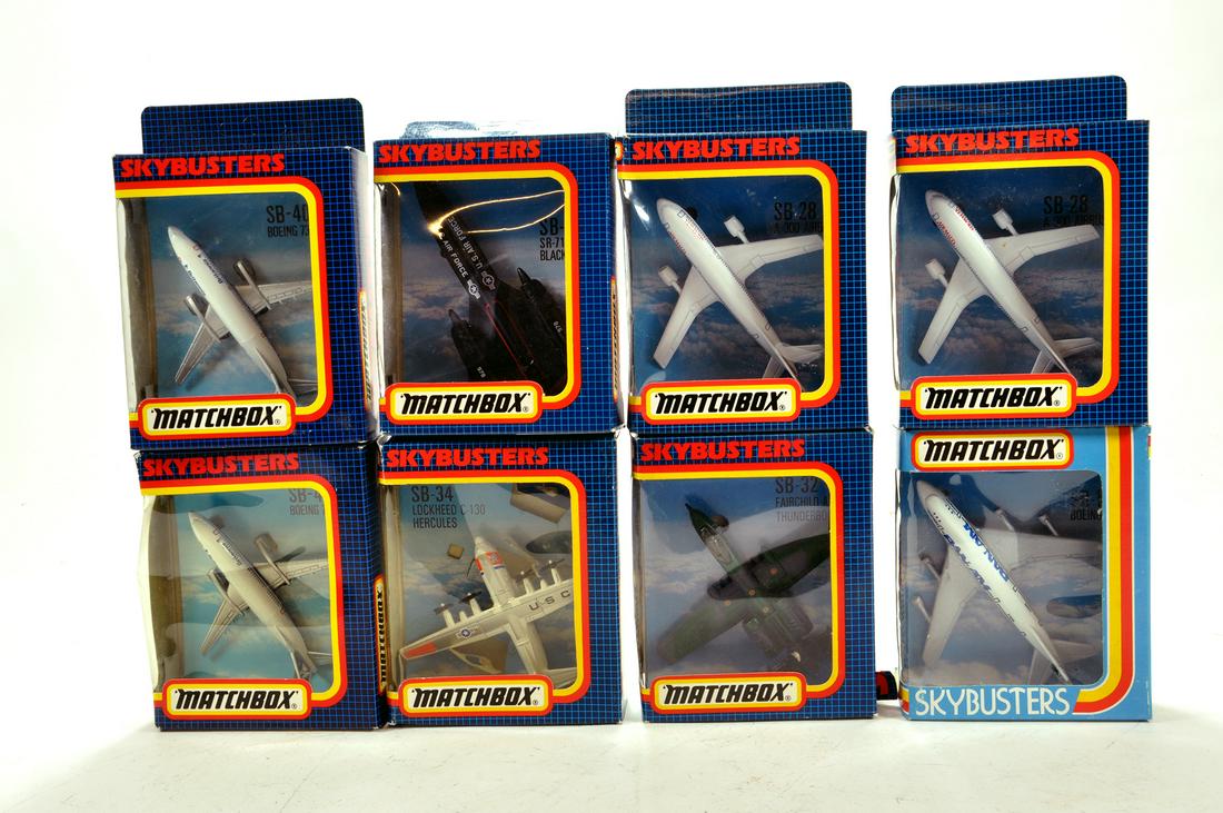 A Selection of Ex Shop Stock Matchbox Sky Busters: A Selection of Ex Shop Stock Matchbox Sky Busters Aircraft. Various issues. (8)