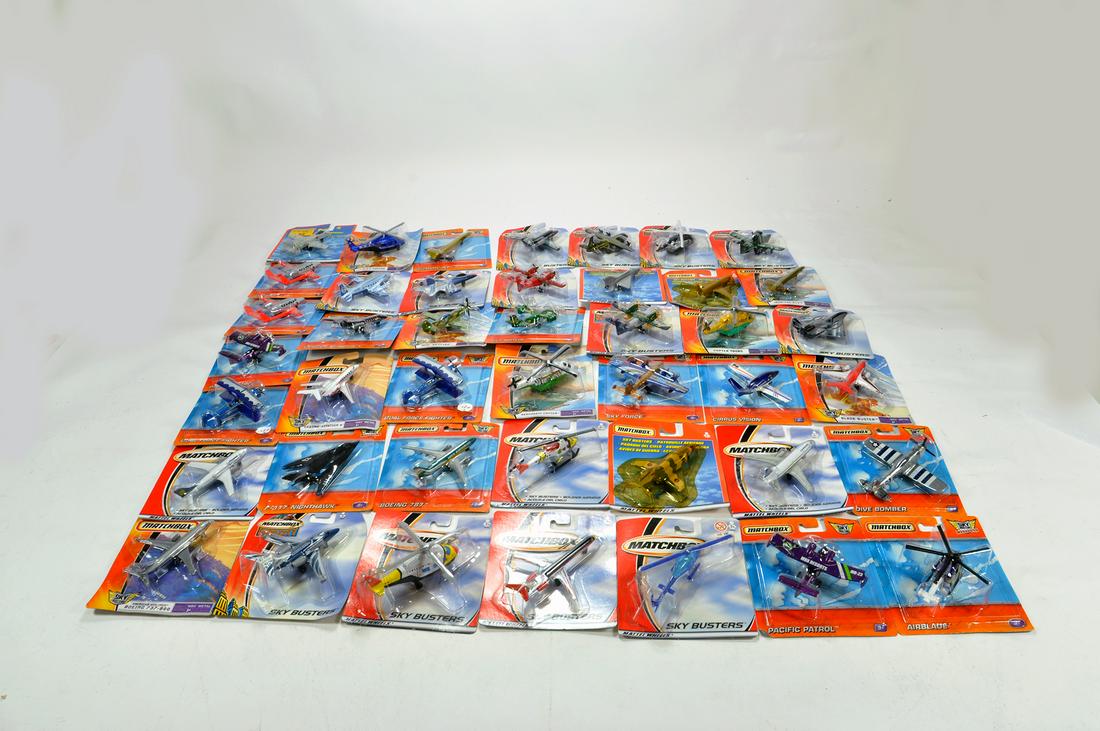 A Selection of Ex Shop Stock Matchbox Sky Busters: A Selection of Ex Shop Stock Matchbox Sky Busters Aircraft. Various issues. (49)