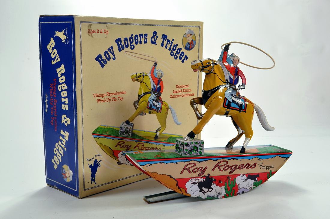 Roy Rogers Modern Issue Tin Toy with Box. NM.: Roy Rogers Modern Issue Tin Toy with Box. NM.