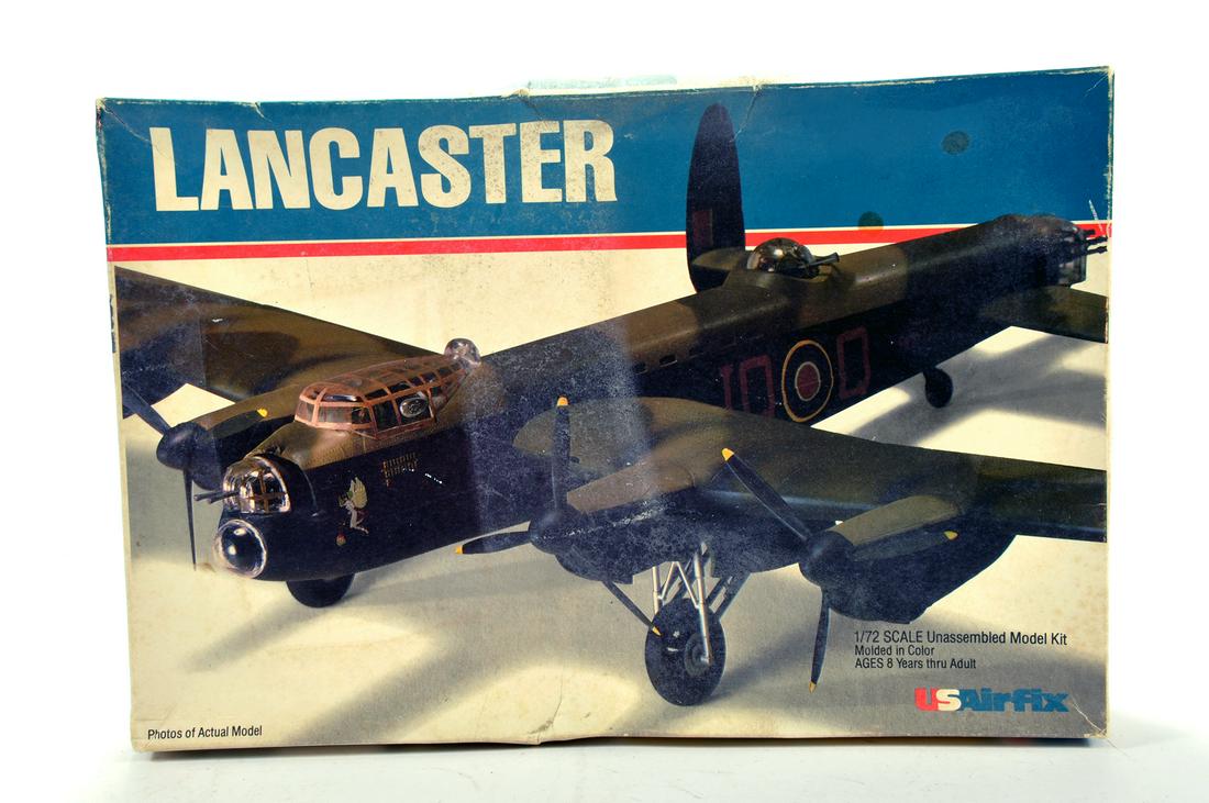 Scarce US Airfix Issue of 1/72 plastic model kit: Scarce US Airfix Issue of 1/72 plastic model kit comprising Avro Lancaster. Complete.