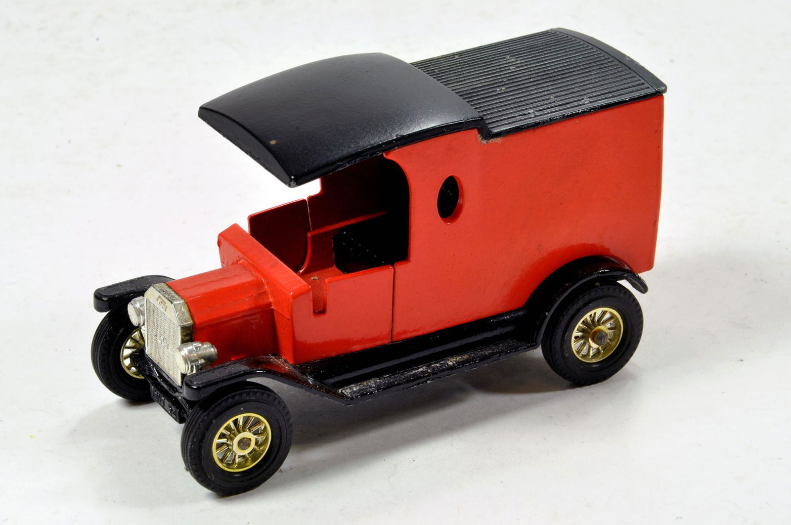 Matchbox Models of Yesteryear Y12 Ford Model T Factory: Matchbox Models of Yesteryear Y12 Ford Model T Factory Preproduction Trial comprising orange / red finish no decal applied, nor dash or window. Scarce