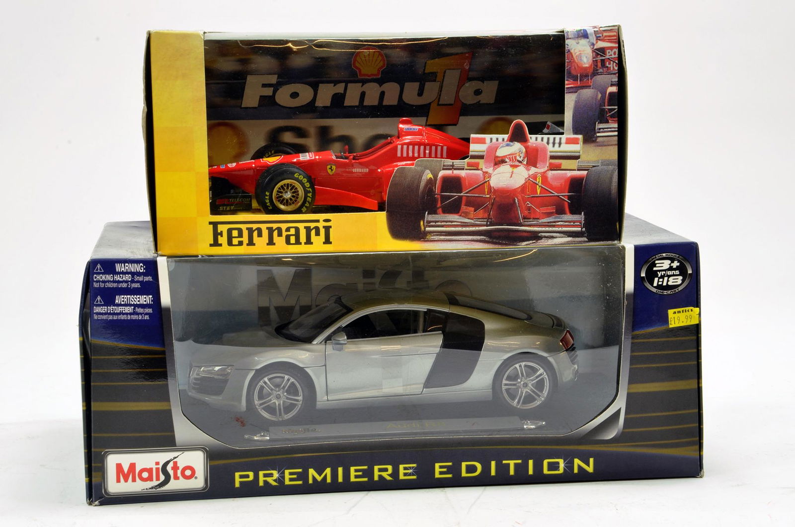 Maisto 1/18 diecast issues comprising Audi R8 plus (1 of 1)