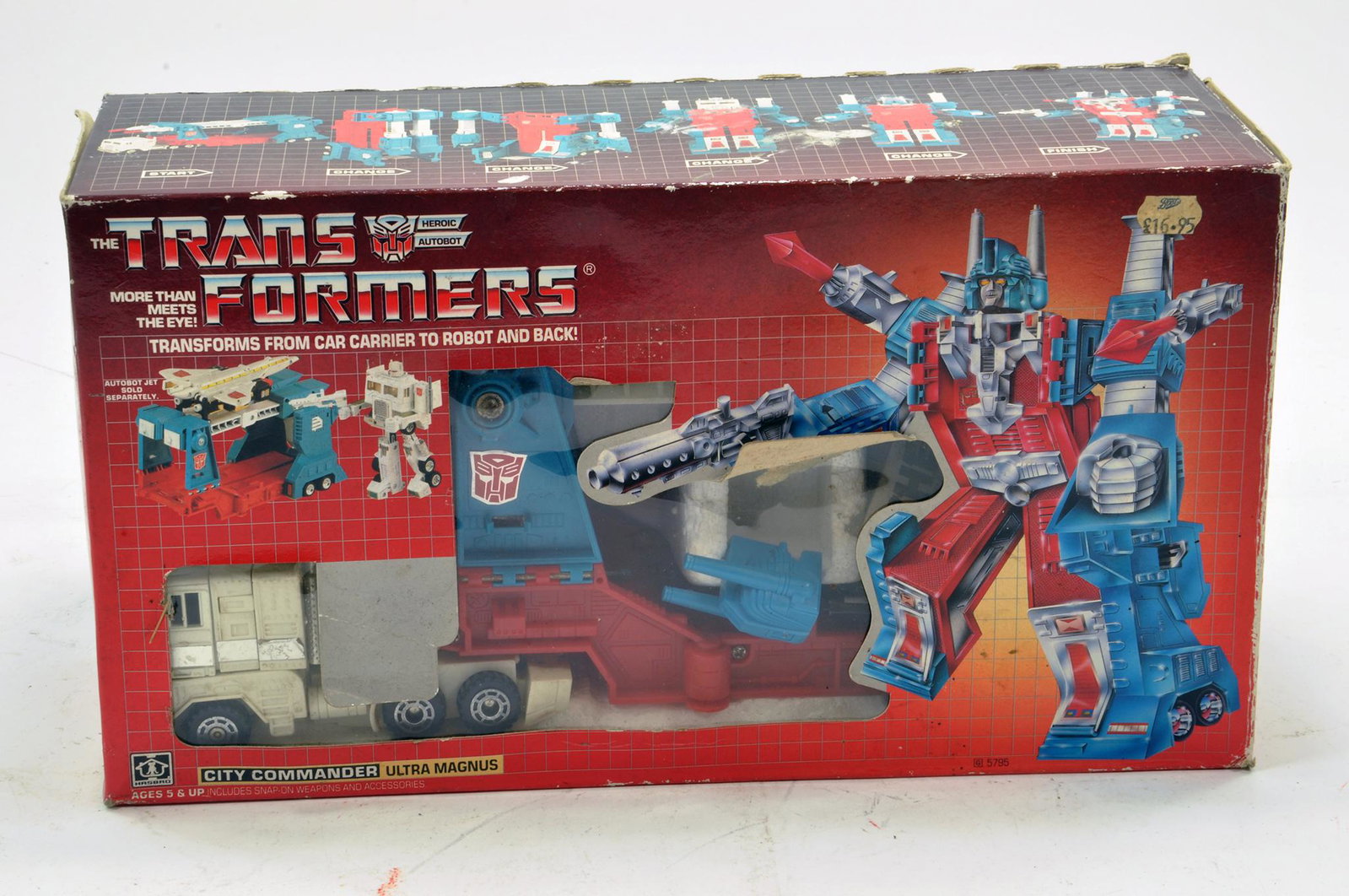 Hasbro Transformers City Commander Ultra Magnus Car: Hasbro Transformers City Commander Ultra Magnus Car Carrier. Appears Complete but in need of a clean, box scruffy.
