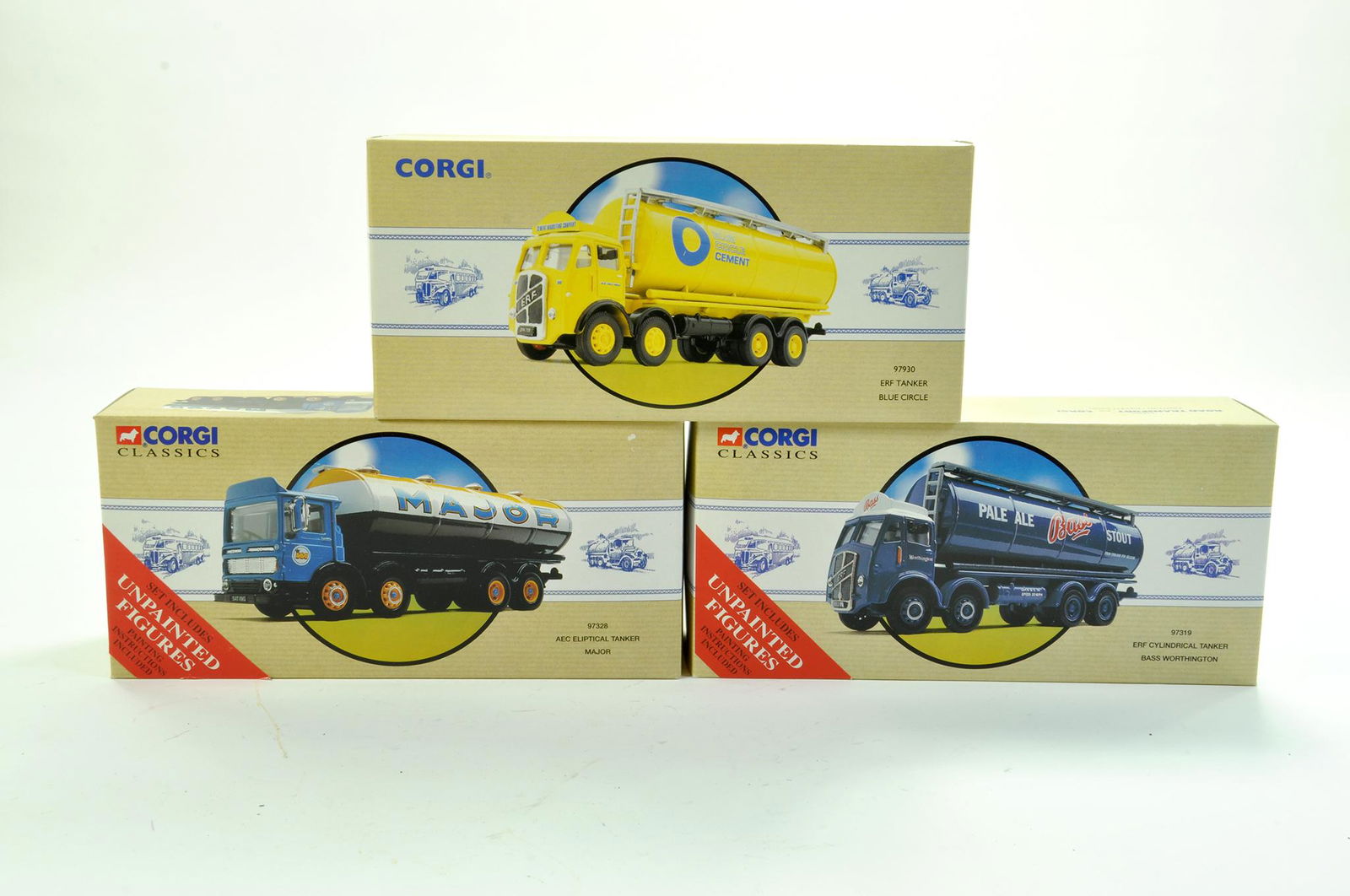 Corgi Classics diecast trio comprising No. 97930 ERF (1 of 1)