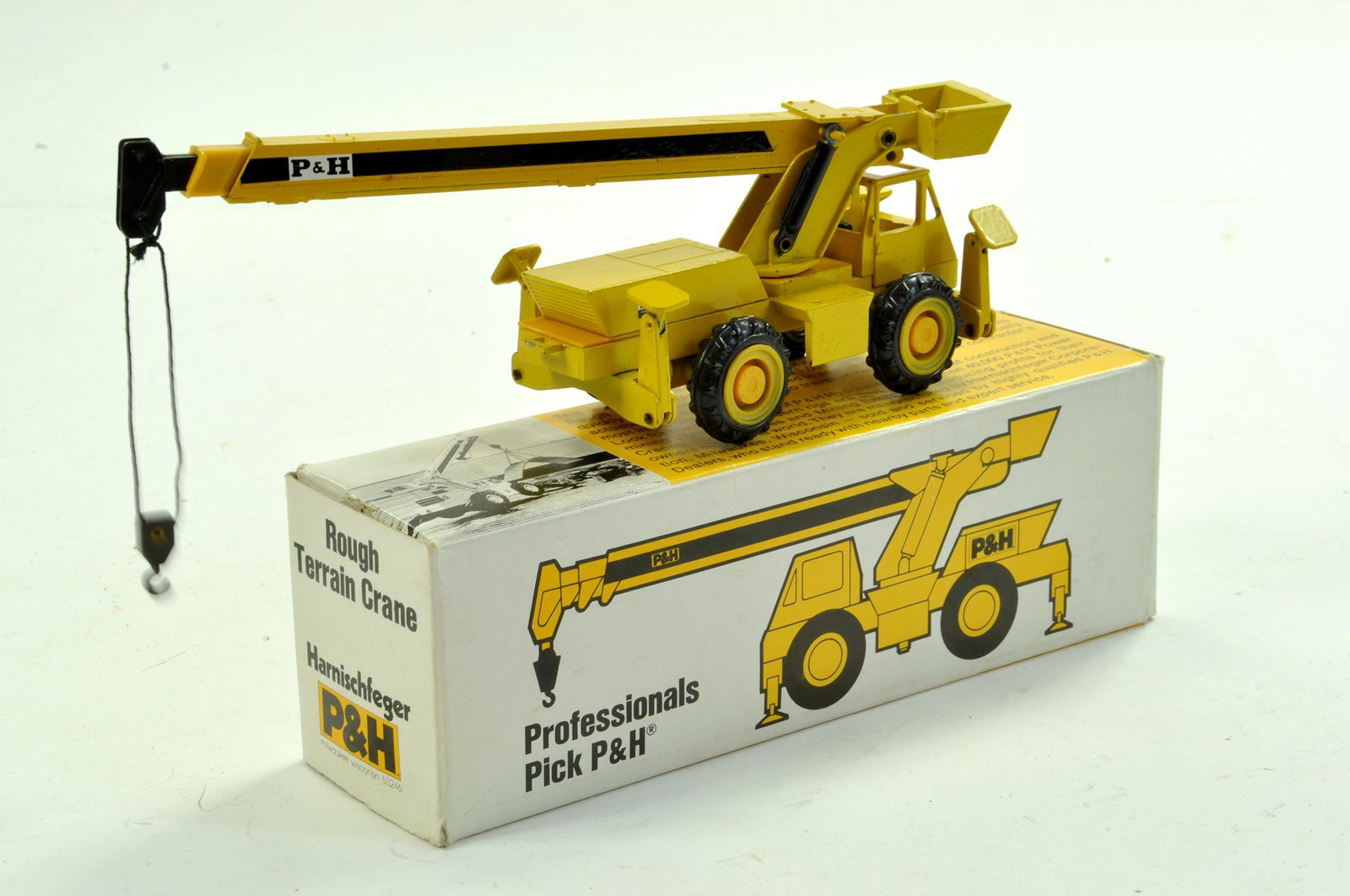 Gescha 1/50 P&H Rough Terrain Crane. Very Good in: Gescha 1/50 P&H Rough Terrain Crane. Very Good in excellent box. Enhanced Condition Reports: We are more than happy to provide further images of any lot. Please contact us by email or via the catalogu