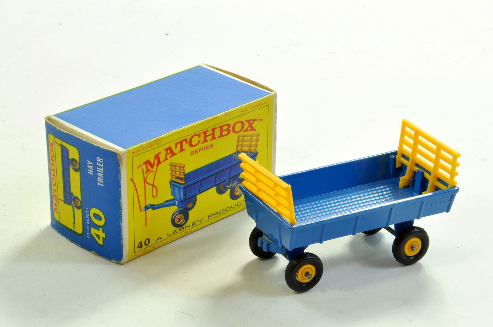 Matchbox Regular Wheels No. 40C Hay Trailer. Very Good (1 of 1)