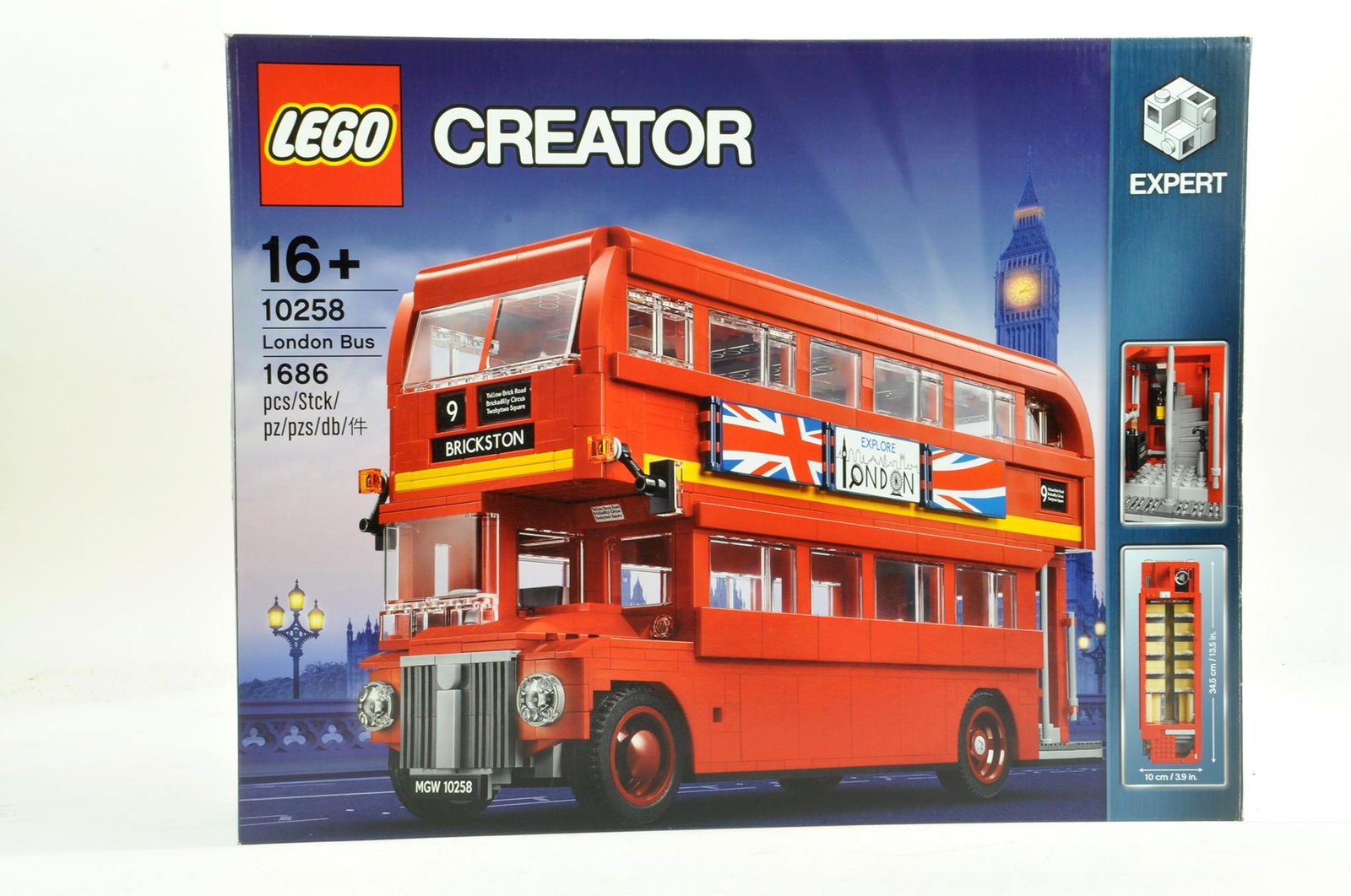 Lego Creator No. 10258 London Bus. Kit has been built, (1 of 1)