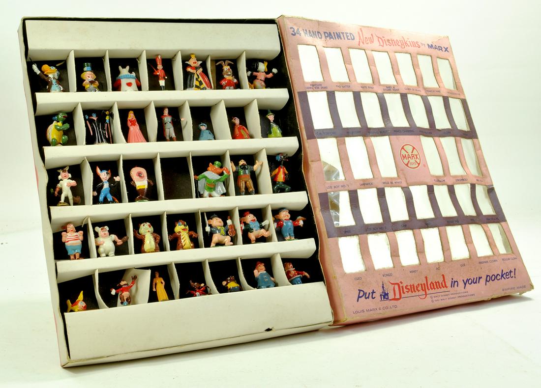 Scarce Marx Original Set of 34 Hand Painted Disneykins. (1 of 1)