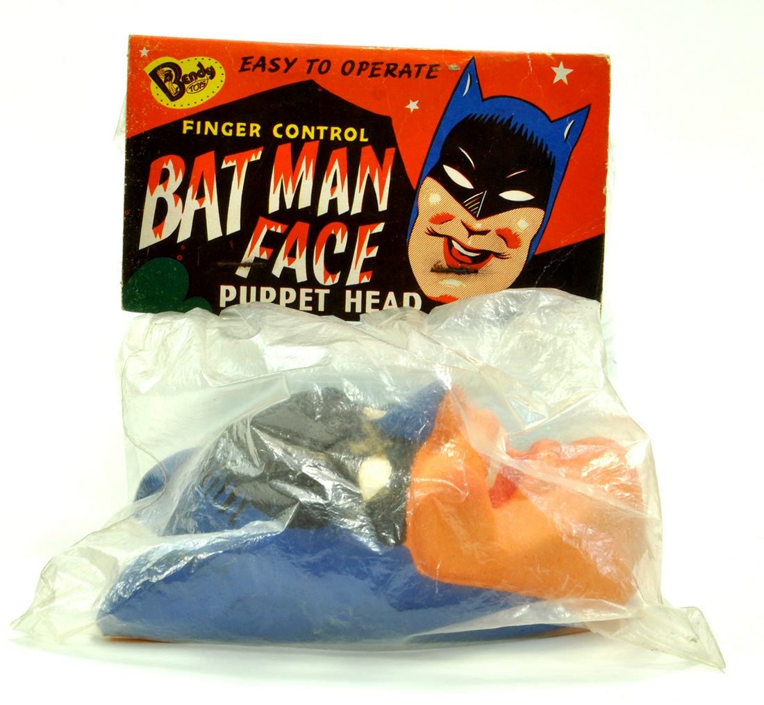Scarce Bendy Toys Original Batman Face Puppet. (1 of 1)