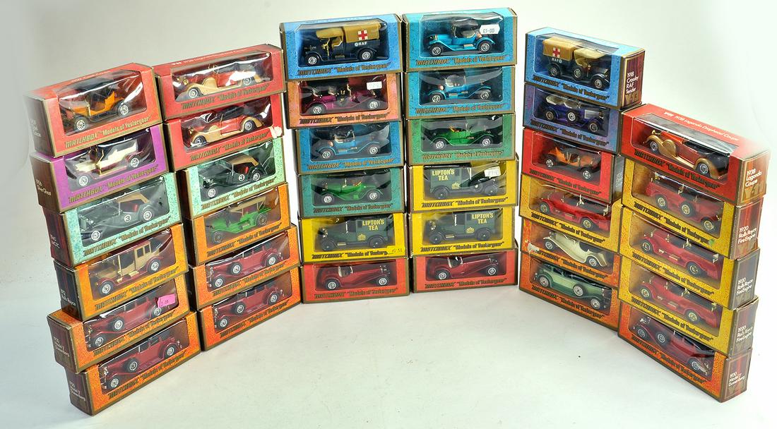 Matchbox Models of Yesteryear group comprising 35 boxed (1 of 1)