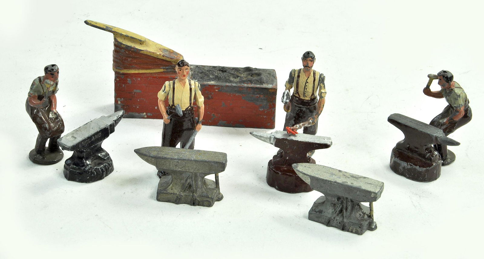 Johillco (mostly) metal blacksmiths' figures and (1 of 1)