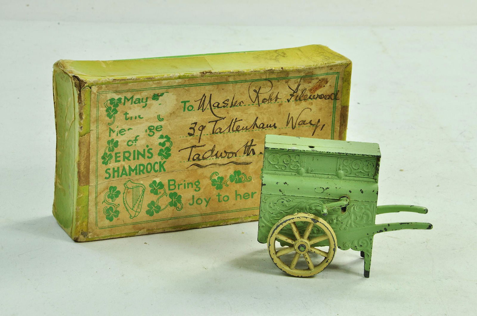 Mickey Mouse Organ Grinder from Charbens, in green. (1 of 1)