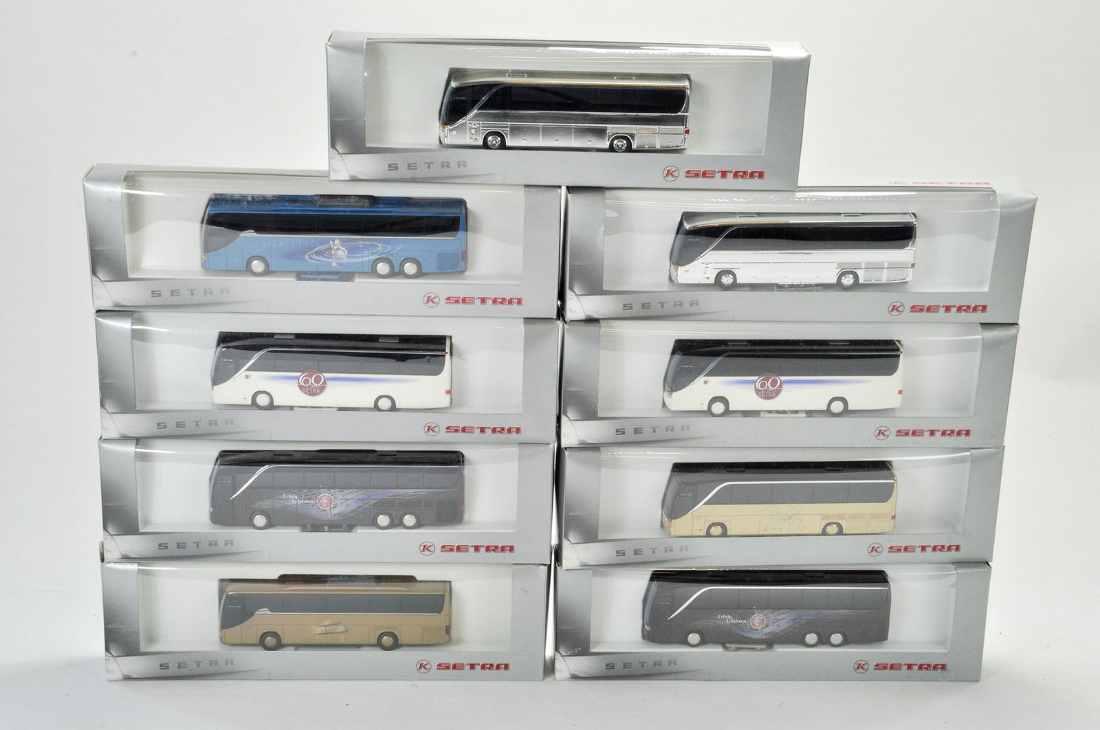 A group of Nine Boxed Promotional SETRA 1/87 plastic (1 of 1)