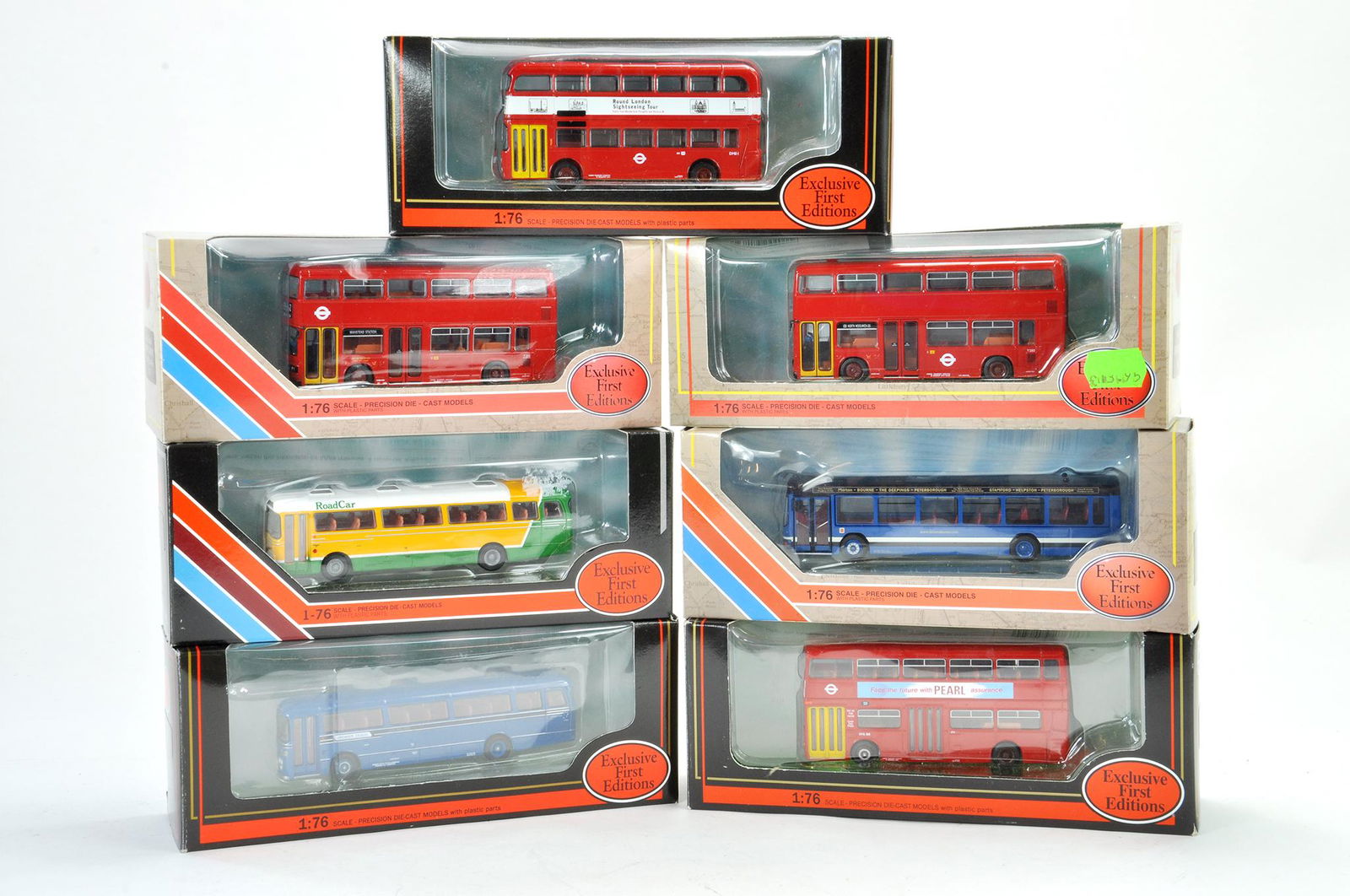 Seven Boxed EFE 1/76 Diecast Bus issues comprising (1 of 1)