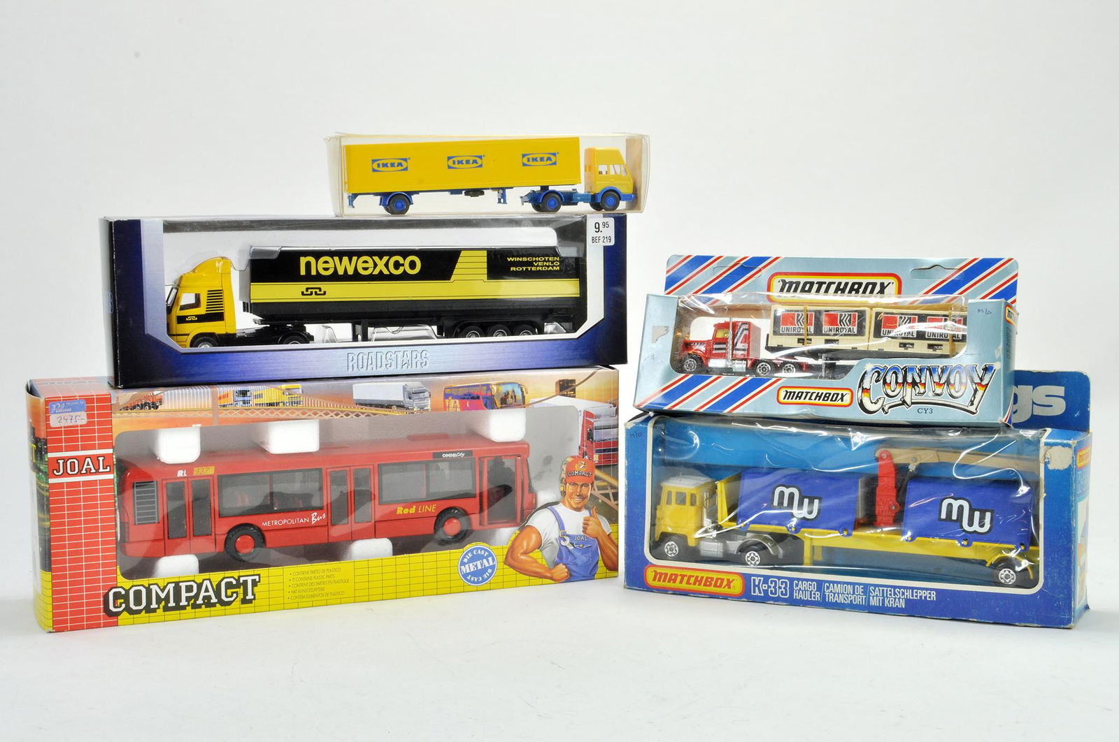Diecast group comprising 1/50 Joal Bus, Matchbox K-33 (1 of 1)