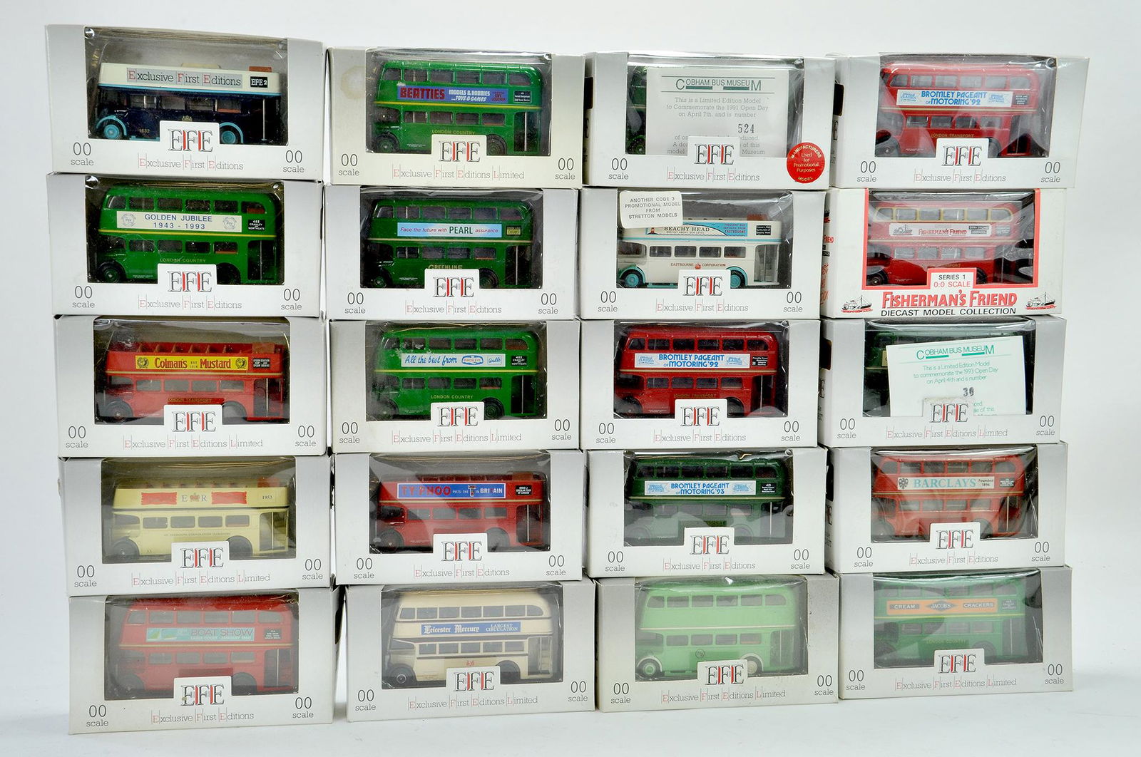 Group of 20 early boxed EFE 1/76 Diecast Bus issues in (1 of 1)