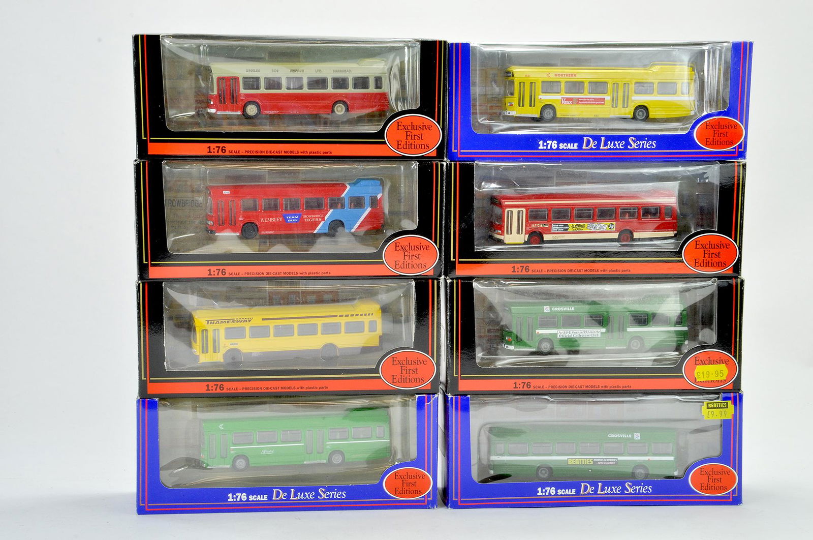 Group of 8 boxed EFE 1/76 Diecast Leyland Bus issues in (1 of 1)