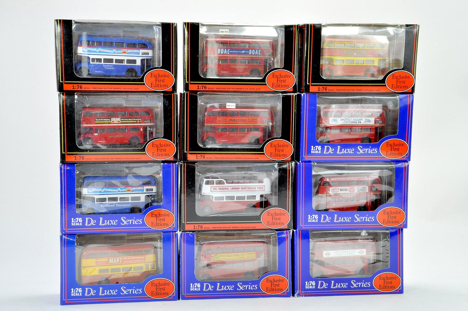 Group of 12 boxed EFE 1/76 Diecast Route Master issues (1 of 1)