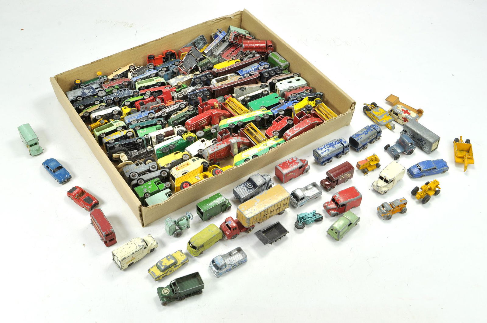 A large assortment of Matchbox Regular Wheels, (1 of 1)