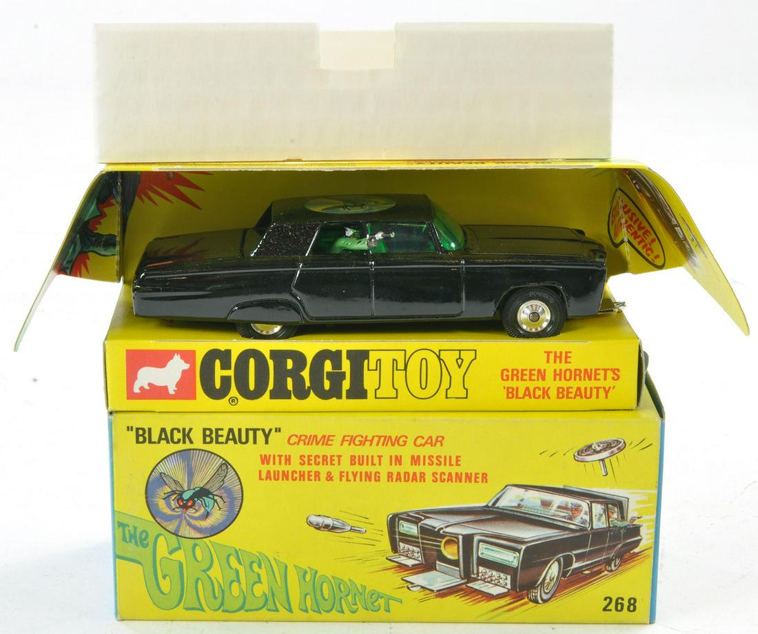 Corgi No. 268 The Green Hornet Black Beauty. Gloss black body, green tinted windows, spun hubs (1 of 1)