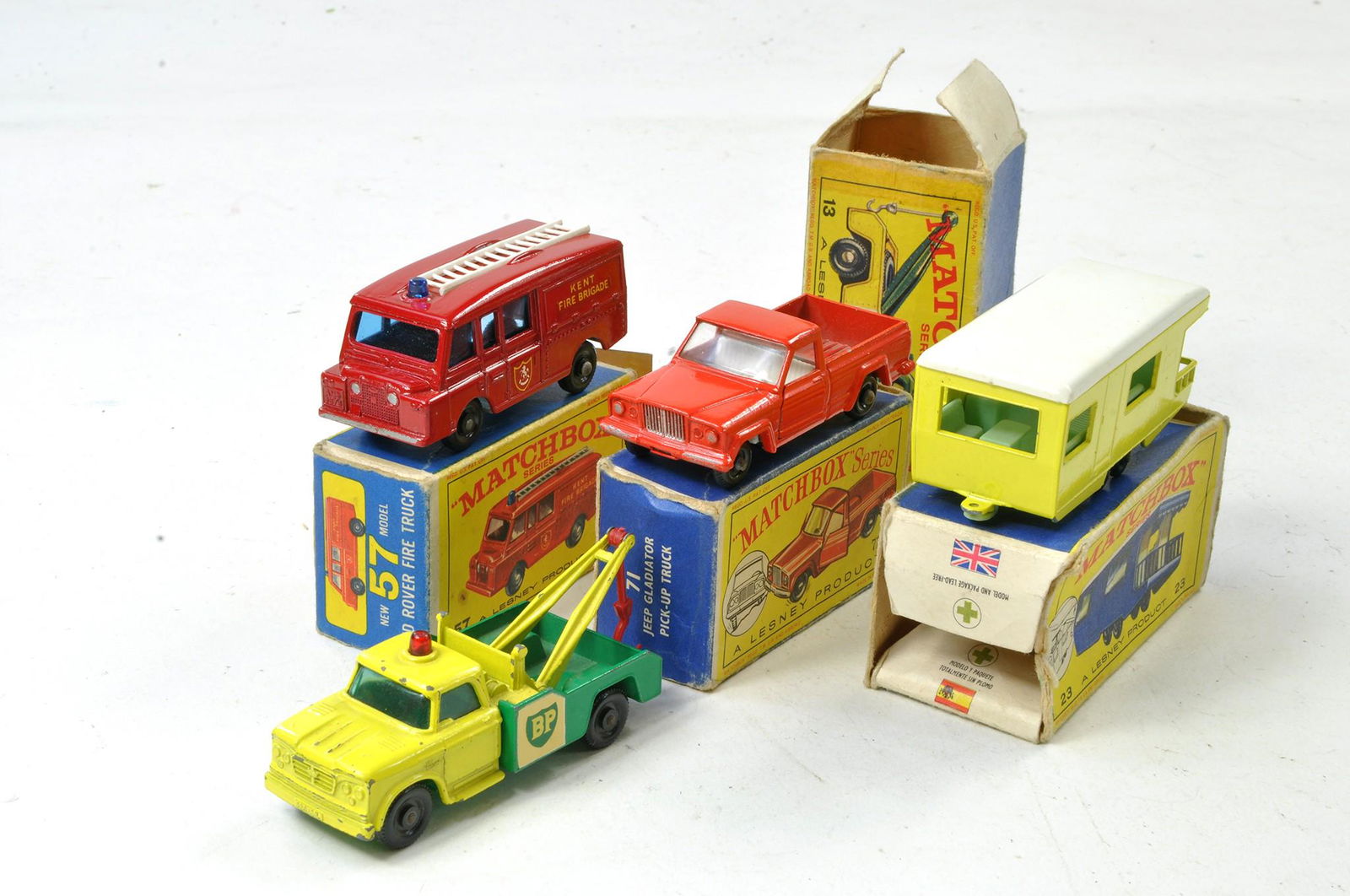 Matchbox Regular Wheels group of four comprising No. 57, 71, 13 and 23. Good to Very good with (1 of 1)