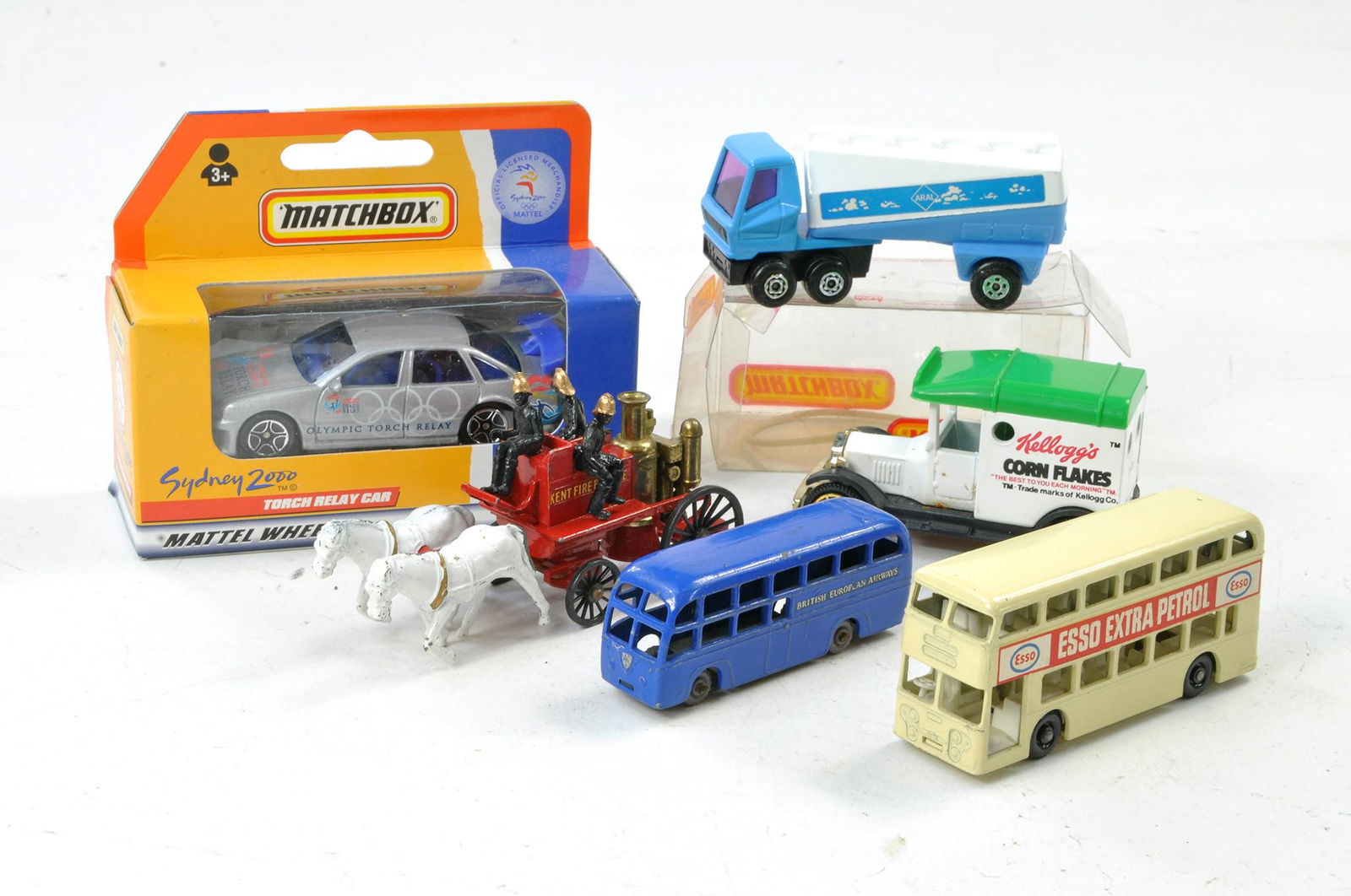 Group of Matchbox including BEA Double Decker, Aral Tanker and others. (1 of 1)