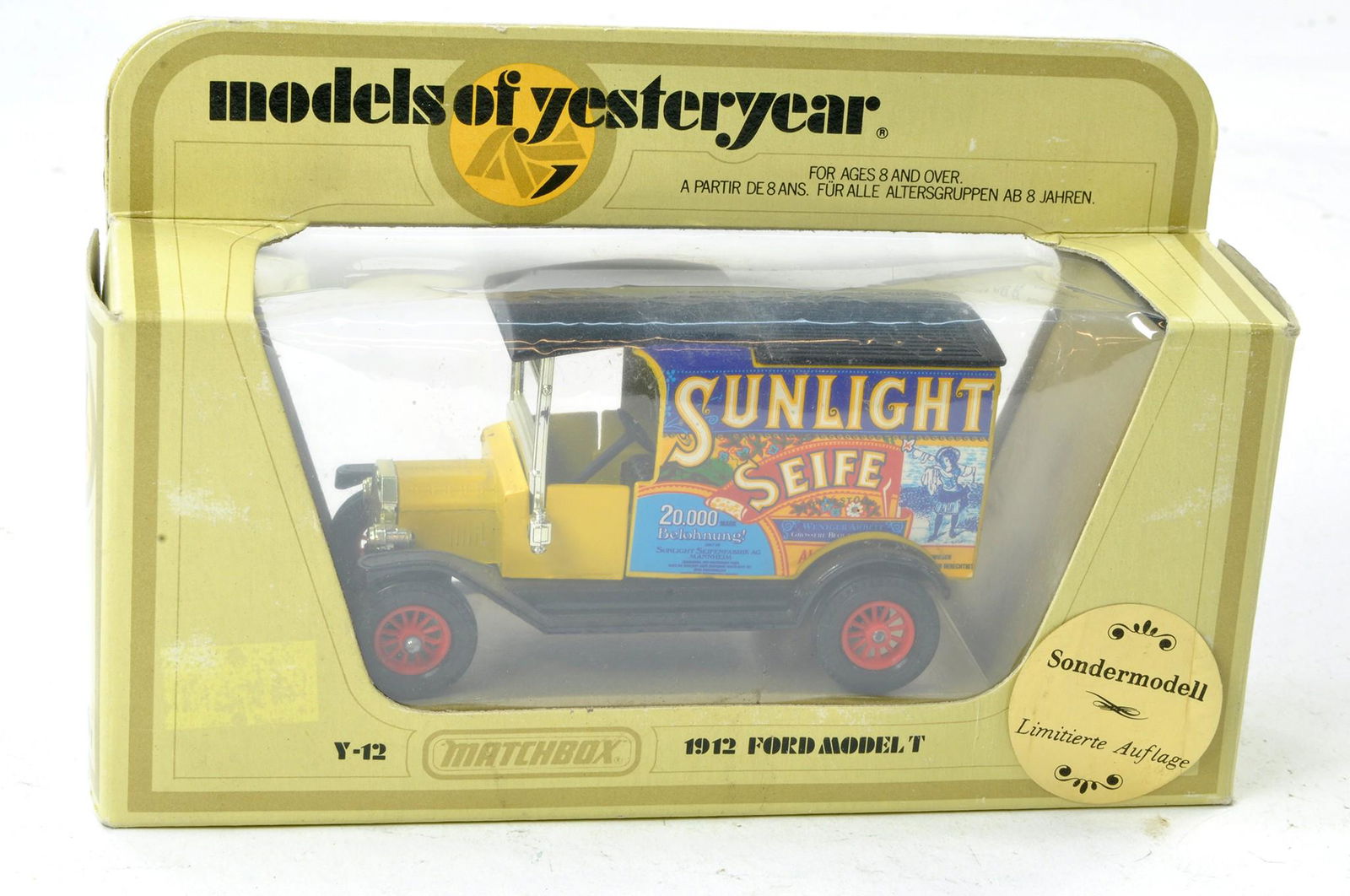 Matchbox Models of Yesteryear Y12 Model T Ford. Sunlight. Excellent in box. (1 of 1)