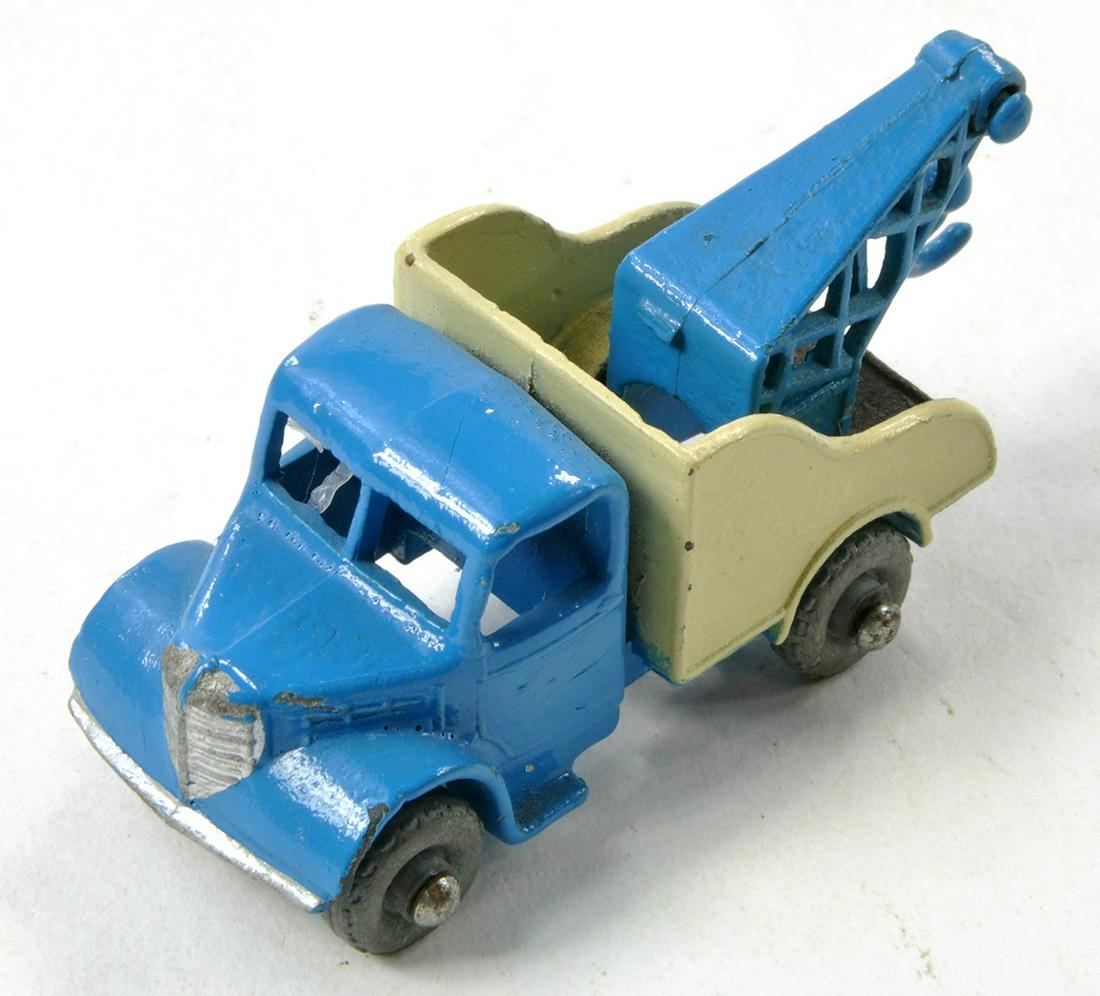 Matchbox Regular Wheels No. 13a Bedford Wreck Truck. Scarce preproduction tooling model in blue and (1 of 4)
