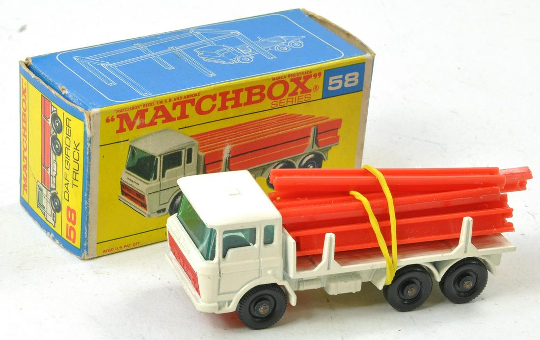 Matchbox Regular Wheels No. 58c DAF Girder Truck. White with Red inc Red Plastic Girders. Generally (1 of 1)