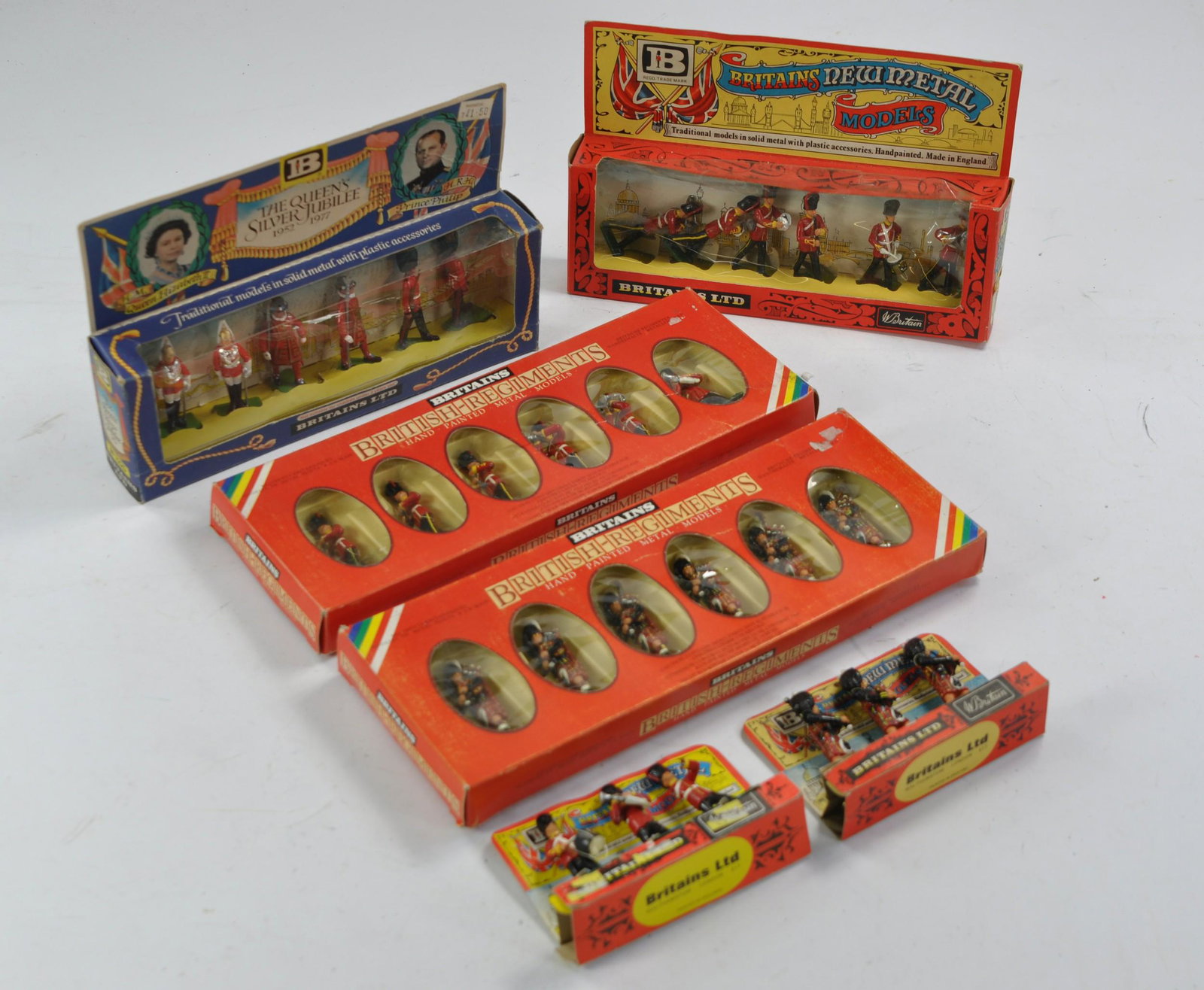 Britains Hand Painted Metal Soldier Sets. Generally good to very good with original boxes. (1 of 1)